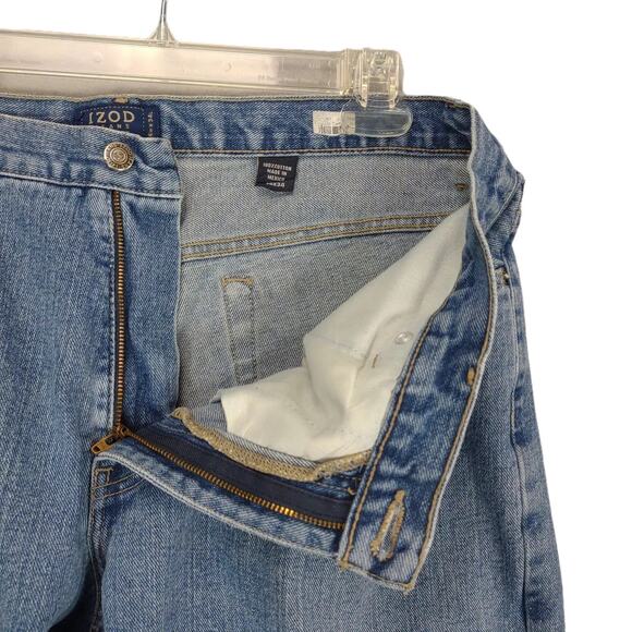 Vtg Y2K IZOD Men's 36x28 Baggy Relaxed Fit Straight Leg Jeans Grunge Denim Retro - Picture 4 of 6